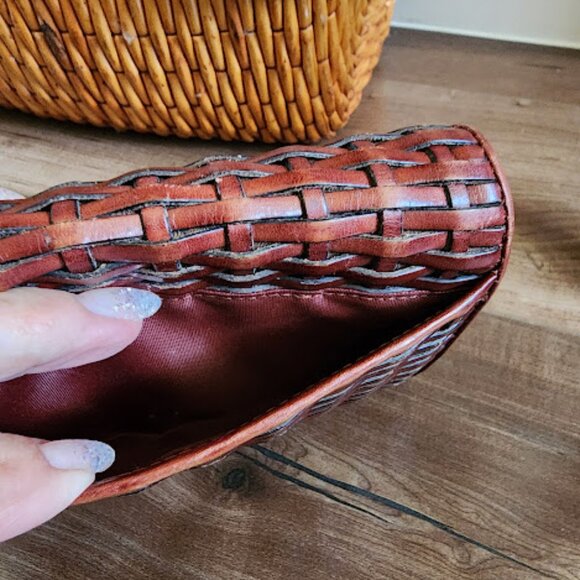 Talbots Woven Leather Wallet/Clutch - Picture 4 of 14